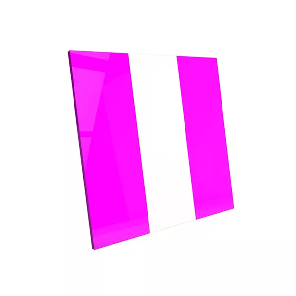 Soft Plate Bicolor Pink-White - термоформовочные пластины для вакуумформера Plastvac P7, мягкие, розово-белый цвет, 3 мм, 2 шт.
