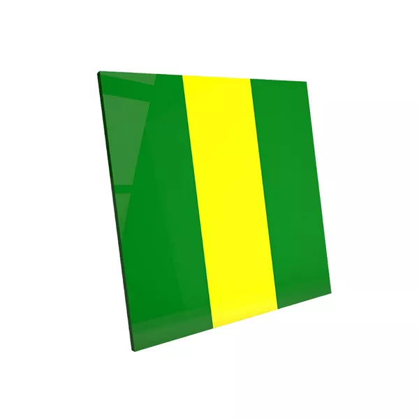 Soft Plate Bicolor Green-Yellow - термоформовочные пластины для вакуумформера Plastvac P7, мягкие, желто-зеленый цвет, 3 мм, 2 шт.