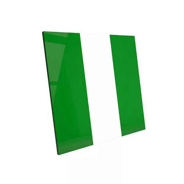 Soft Plate Bicolor Green-White - термоформовочные пластины для вакуумформера Plastvac P7, мягкие, бело-зеленый цвет, 3 мм, 2 шт.