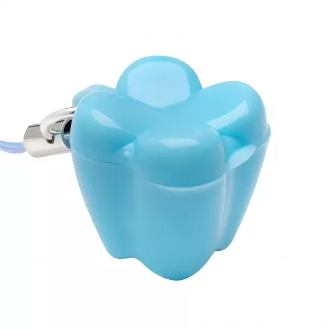 Контейнер Revyline для молочных зубов Зубик QT-006, голубой