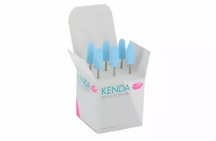 Головки полировальные  KENDA ACRYLIC BLUE, №8514, в упаковке 1 шт. Для финишной полировки протезов