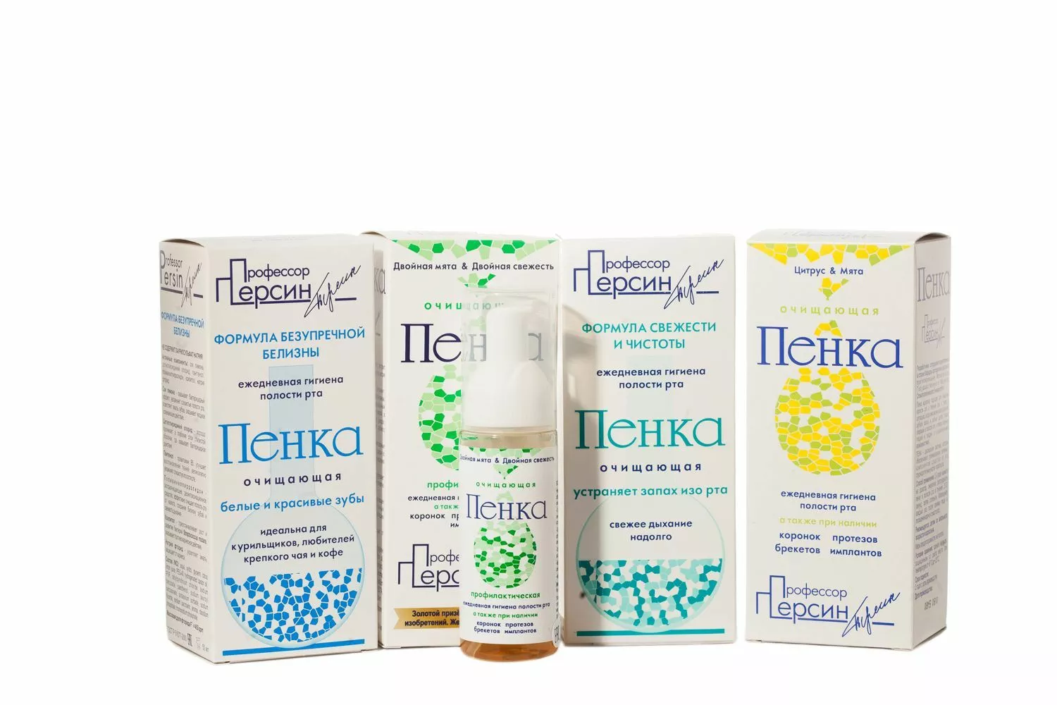 ПРОФЕССОР ПЕРСИН ПЕНКА профилактическая для полости рта, формула защиты от бактерий, 50 мл.