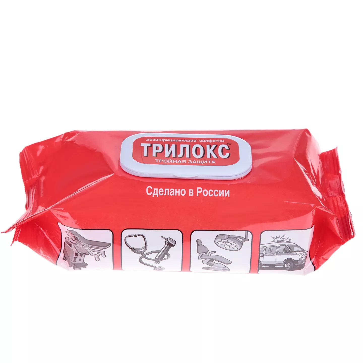 Трилокс салфетки №120, дезинфицирующие, мягкая упаковка