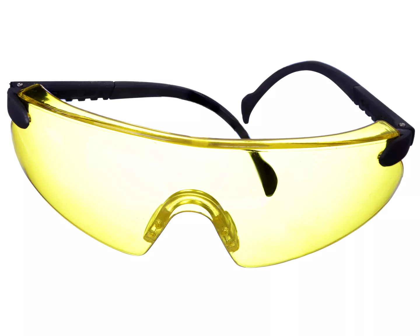 Очки защитные желтые с черной оправой SG04
