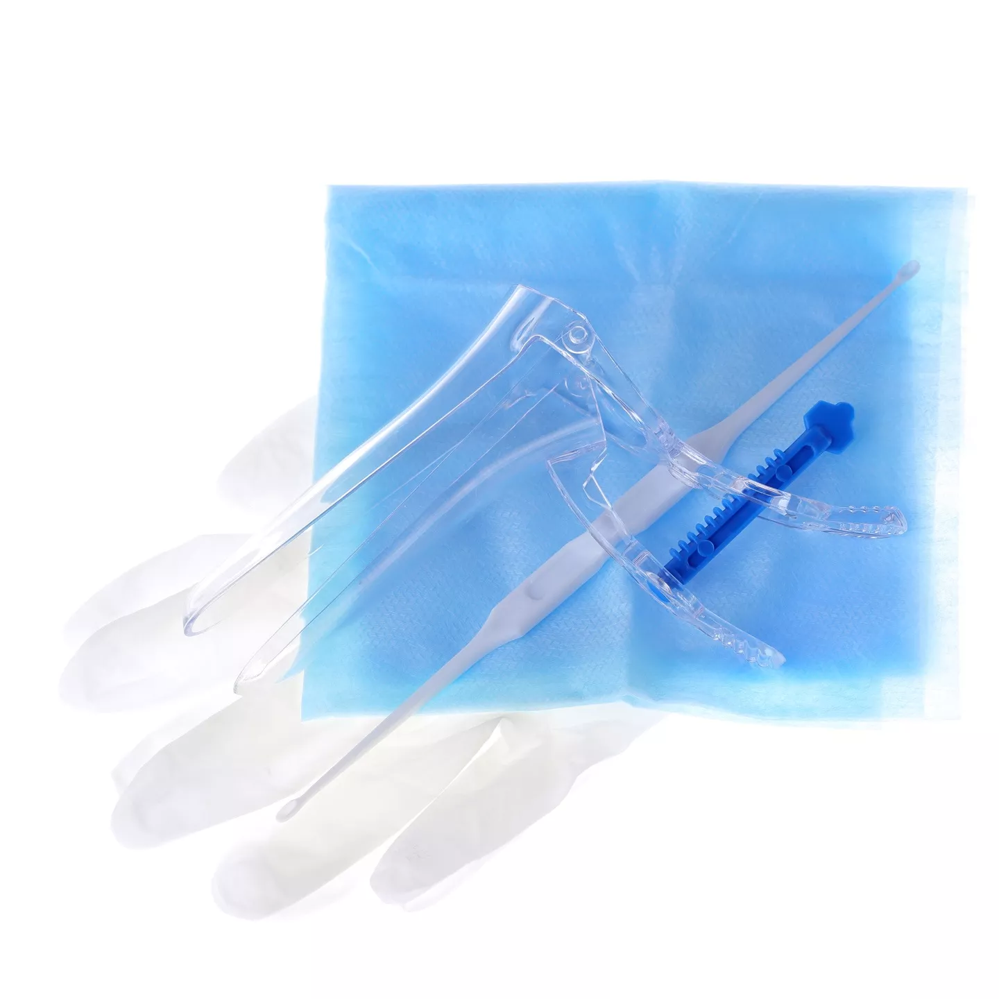 Набор гинекологический Ева, размер №2 (М)  (зеркало по Куско прозрачное, салфетка 40*60см, ложка Фолькмана, перчатки) стерильный