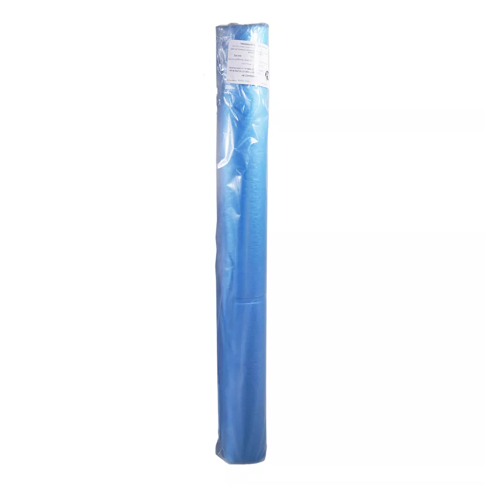 Рулон гигиенический, размер простыни 70см*80см, материал СМС 20г/м2, с перфорацией №100, голубой, с РУ