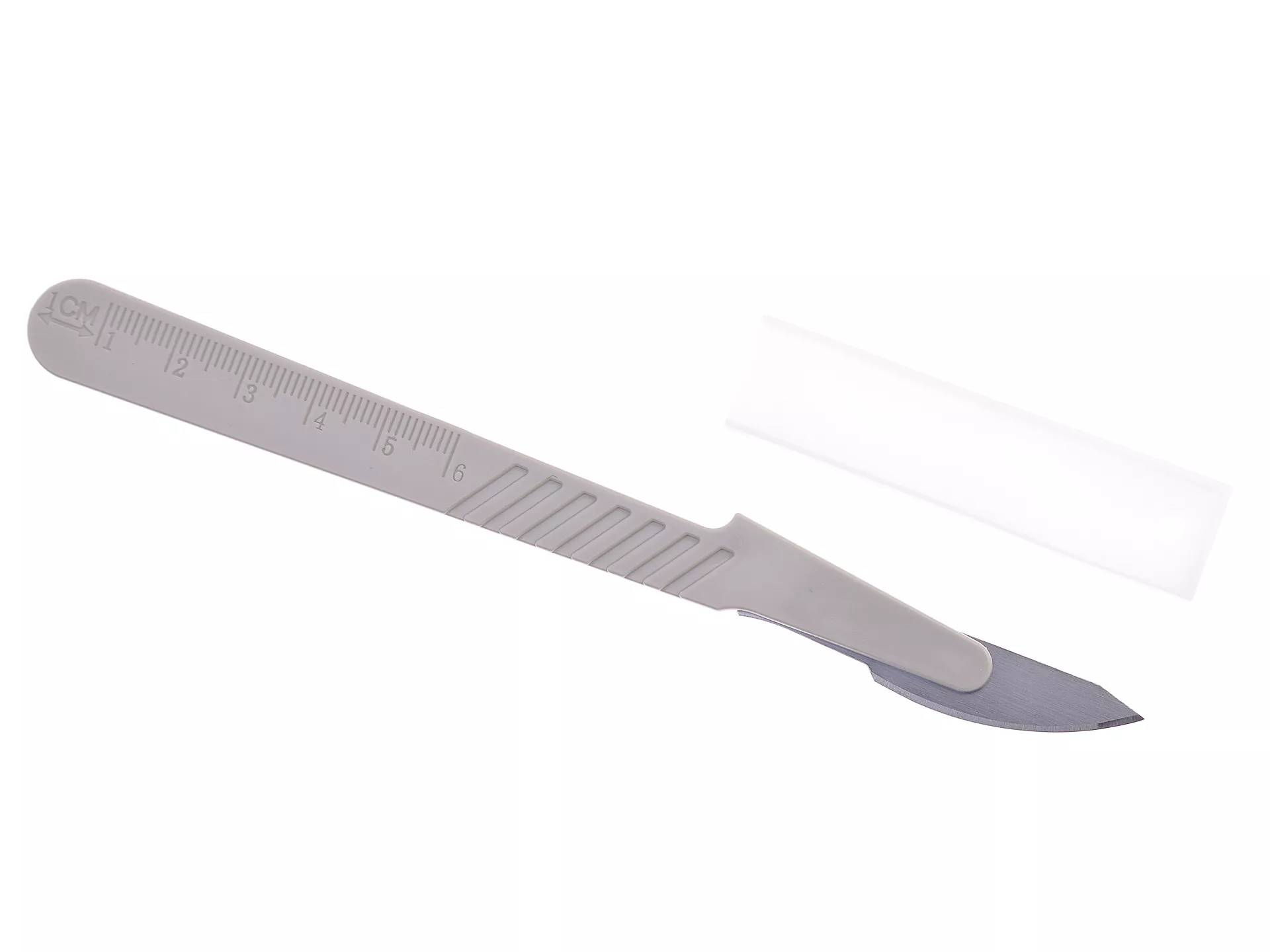 Скальпель с пластмассовой ручкой №24 CERTUS, углеродистая сталь, одноразовый, стерильный