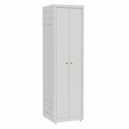 Шкаф медицинский ШМм-МСК (код МСК-649.01) для хранения уборочного инвентаря в больницах, размер 500х500х1800мм