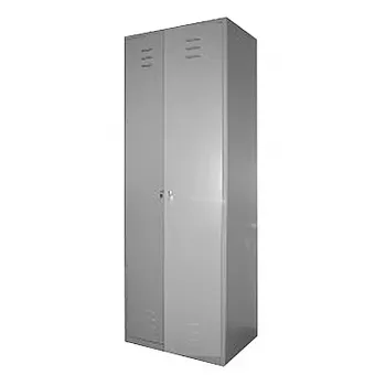 Шкаф металлический медицинский ШМи-МСК-2922.600, 2-х секционный, для размещения и хранения сменной одежды и обуви, размер 600*500*1790мм
