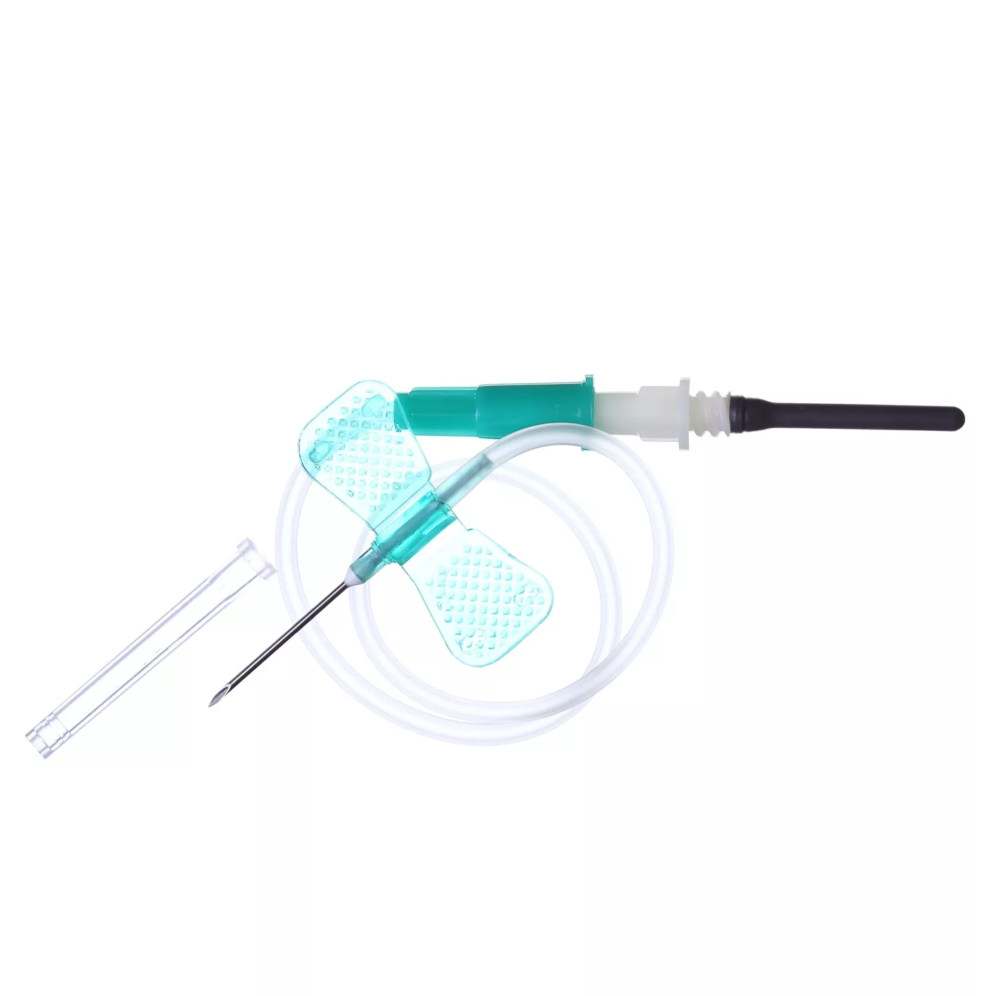 Игла - бабочка Improvacuter, с луер-адаптером 21Gх3/4, диаметр 0,80мм, длина трубки 19см, стерильная, зеленая
