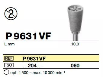 Полир для профилактики P 9631 VF 204.060 серый
