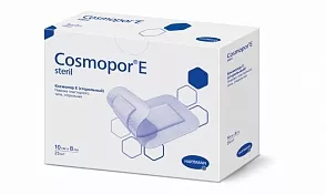 Повязка самоклеящаяся COSMOPOR E, послеоперационная стерильная, размер 10*8см, упаковка 25шт