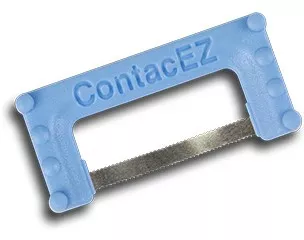 Serrated Dental Strip II Голубая - 0,065 мм (очистка)