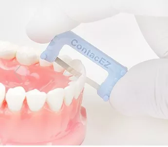 Serrated Dental Strip II Голубая - 0,065 мм (очистка)