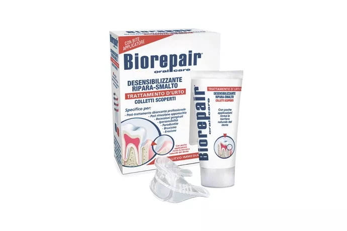 Biorepair desensitizing enamel repairer. Зубной гель Biorepair Desensitizing Enamel Repairer treatment, 50 мл. Гель Биорепер с капой. Biorepair Desensitizing Enamel. Биорепейр зубная паста восстановление эмали.