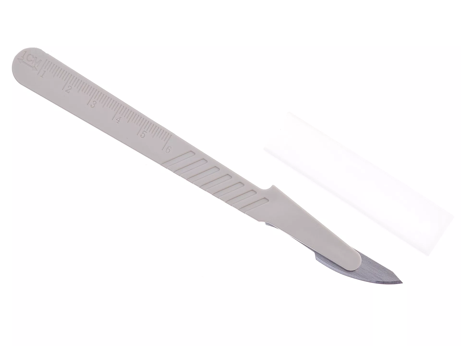 Скальпель с пластмассовой ручкой №23 CERTUS, нержавеющая сталь, одноразовый стерильный