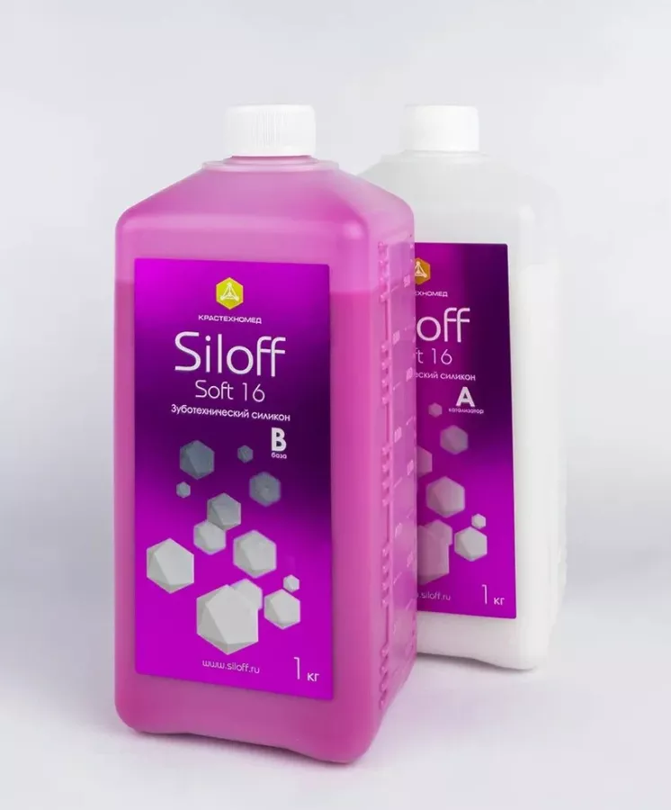 Siloff Soft 16 (1kg/1kg) / Силикон для дублирования 1кг+1кг