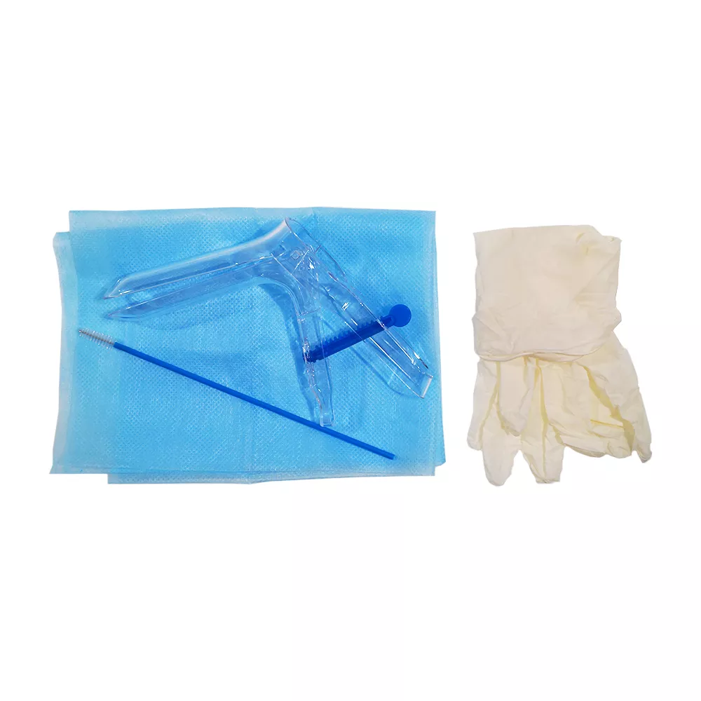Набор гинекологический Юнисет, размер №2 (М) (зеркало по Куско прозрачное, салфетка 40*60см, щитощетка, перчатки) стерильный