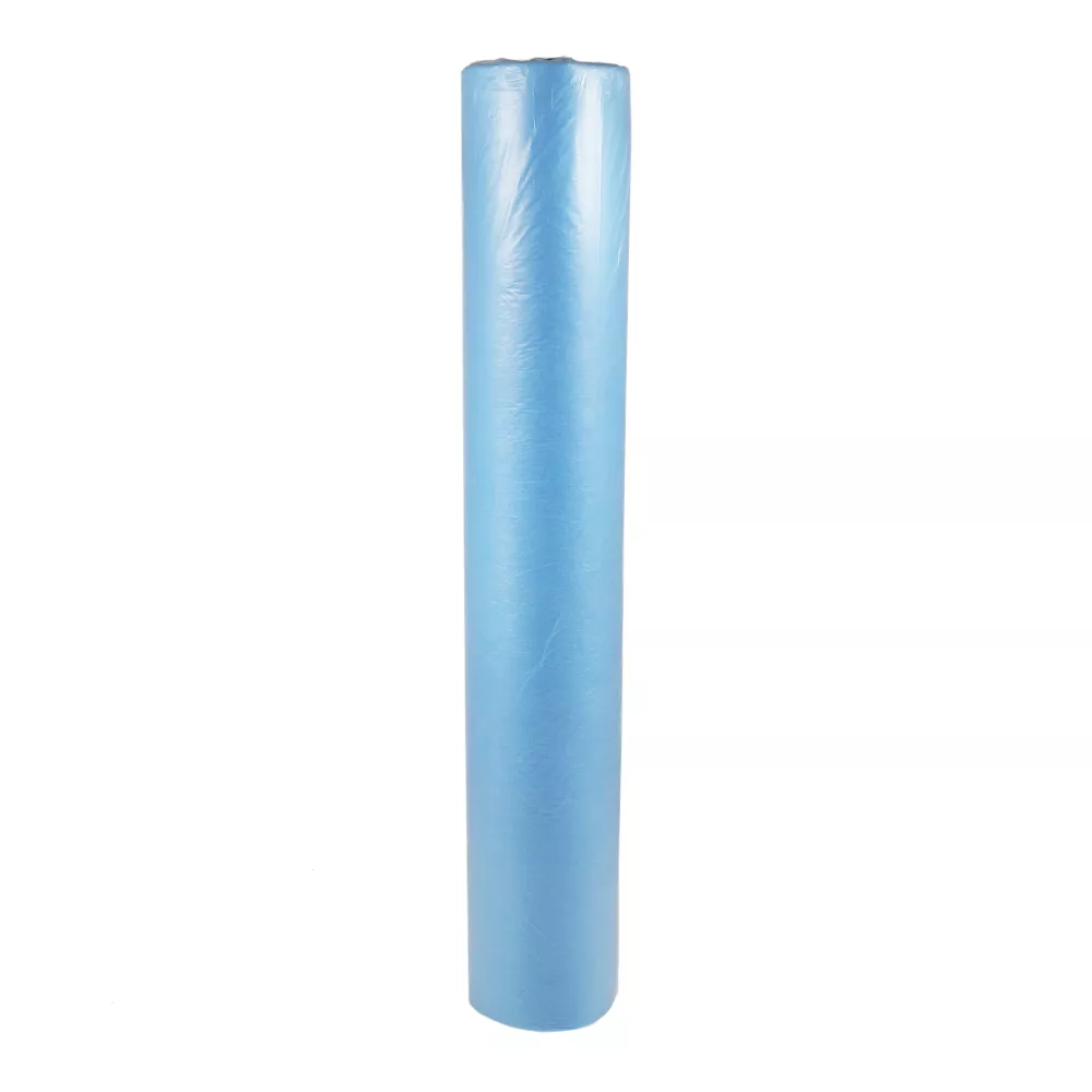 Рулон гигиенический размер простыни 70см*200см, материал СМС 15г/м2, с перфорацией №100, голубой