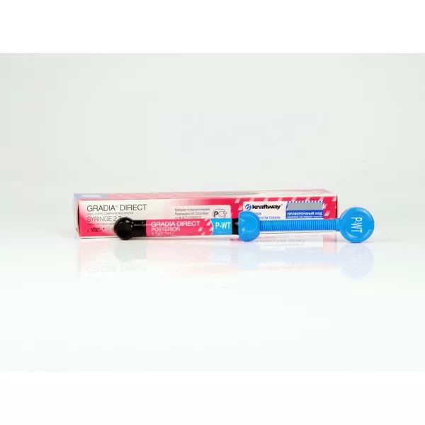 GC Gradia Direct (Syringe) POSTERIOR PA3 - светоотверждаемый реставрационный гибридный композит, 4,7 г.
