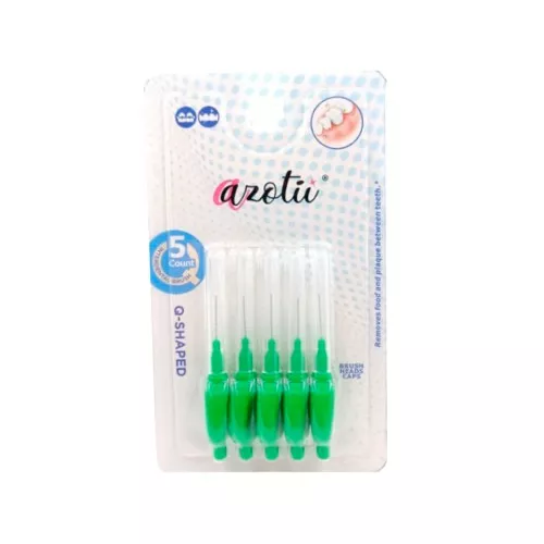 Ершики Azotii Q-SHAPED Interdental Brushes 0,8 мм, 5 шт