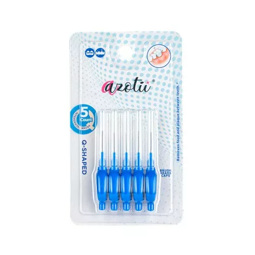 Ершики Azotii Q-SHAPED Interdental Brushes 1,0-1,2 мм, 5 шт