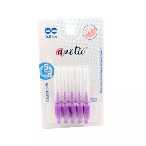 Ершики Azotii Q-SHAPED Interdental Brushes 0,5 мм, 5 шт