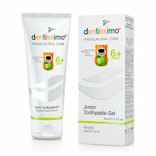 Зубная паста Dentissimo Junior Яблоко (с 6 лет), 50 мл