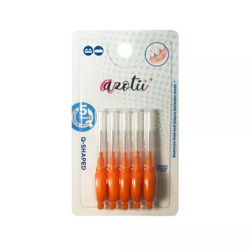 Ершики Azotii Q-SHAPED Interdental Brushes 1,0 мм, 5 шт