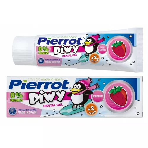 Зубная паста-гель Pierrot Piwy Strawberry Gel для детей от 2 лет с клубникой, 75 мл