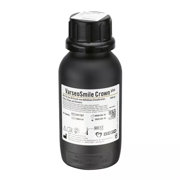 VarseoSmile Crown plus - фотополимерная смола для коронок, цвет А2, 500 г