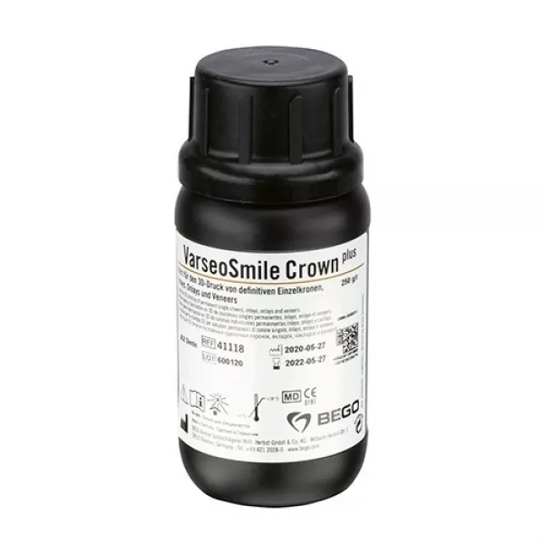 VarseoSmile Crown plus - фотополимерная смола для коронок, цвет A2, 250 г