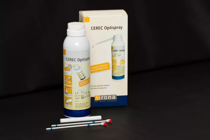 Спрей для сканирования CEREC Optispray, Спрей для сканирования CEREC Optispray во флаконе, 3 распылителя, стабилизационная трубка