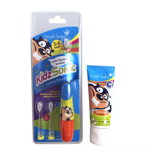 Комплект Brush-Baby от 3 до 6 лет: зубная паста и звуковая щетка