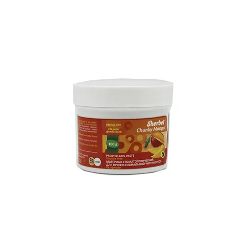 Sherbet Prophylaxis Paste, вкус свежее манго, без фтора, зернистость средняя, 100 г