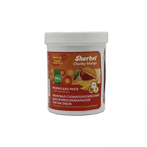 Sherbet Prophylaxis Paste, вкус свежее манго, зернистость средняя, 340 г