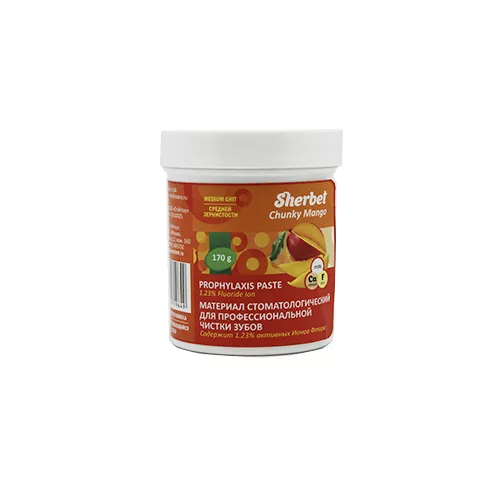 Sherbet Prophylaxis Paste, вкус свежее манго, зернистость средняя, 170 г