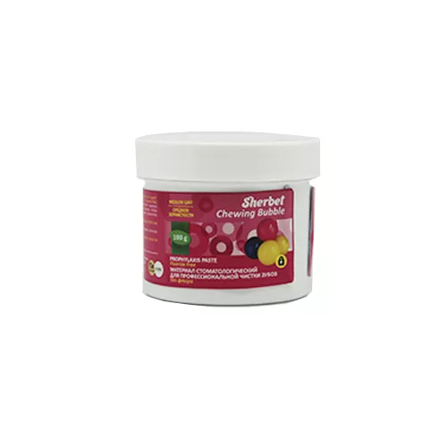 Sherbet Prophylaxis Paste, вкус жевательная резинка, без фтора, зернистость средняя, 100 г