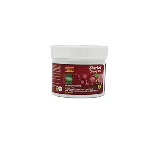 Sherbet Prophylaxis Paste, вкус вишневый пирог, зернистость крупная, 100 г