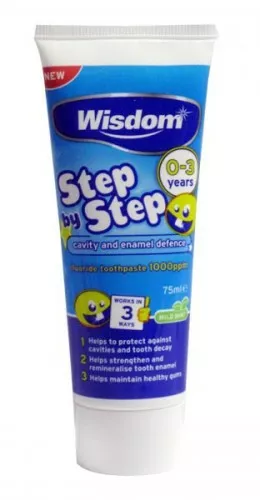 Wisdom Step by Step детская зубная паста 0-3 лет