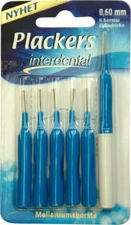 Plackers Interdental межзубный ёршик 0.6 мм