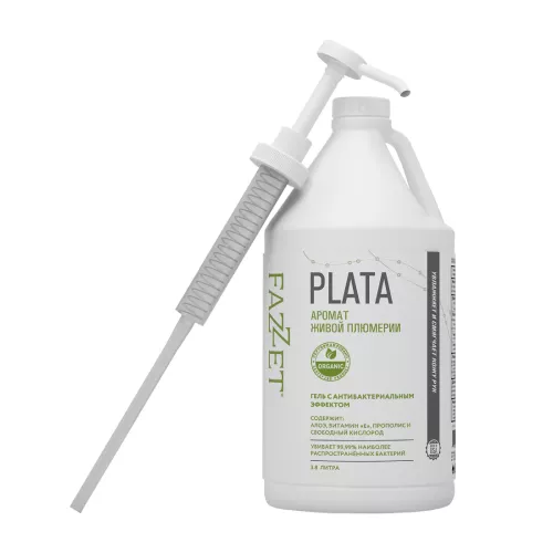 Антисептический гель Fazzet Plata organic, 3,8 л