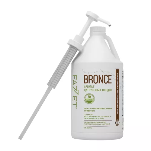 Антисептический гель Fazzet Bronce organic, 3,8 л