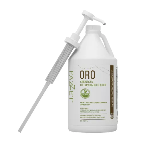 Антисептический гель Fazzet Oro organic, 3,8 л