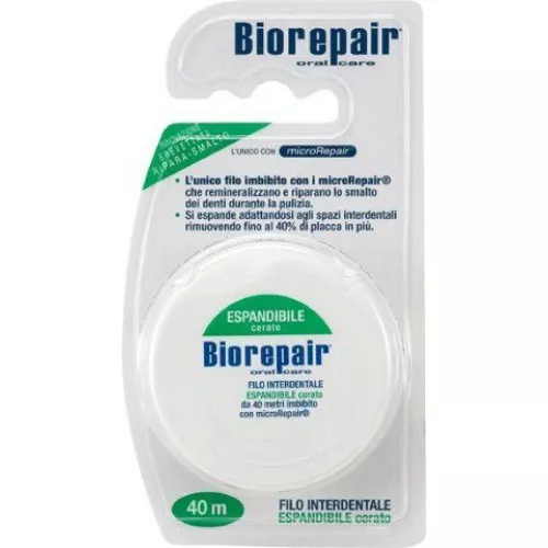 Biorepair Floss Expandible Waxed зубная нить с расширяющимся флоссом 40 м