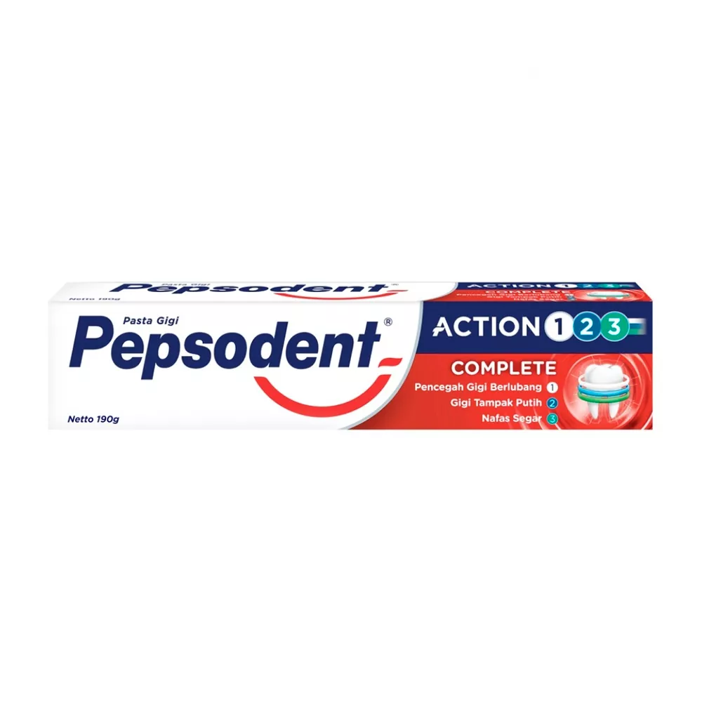 Паста зубная Pepsodent 190 гр ACTION 123 (Тройное действие)