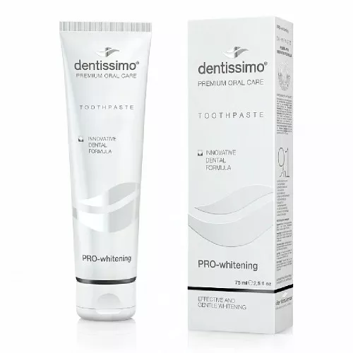 Зубная паста Dentissimo PRO-Whitening Отбеливающая, 75 мл