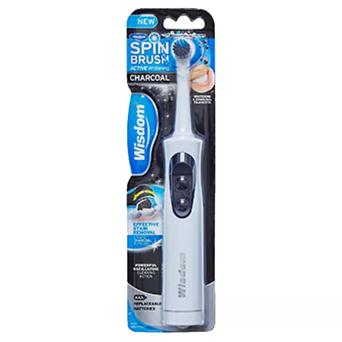 Wisdom Spinbrush Active Whitening Charcoal Toothbrush электрическая зубная щетка