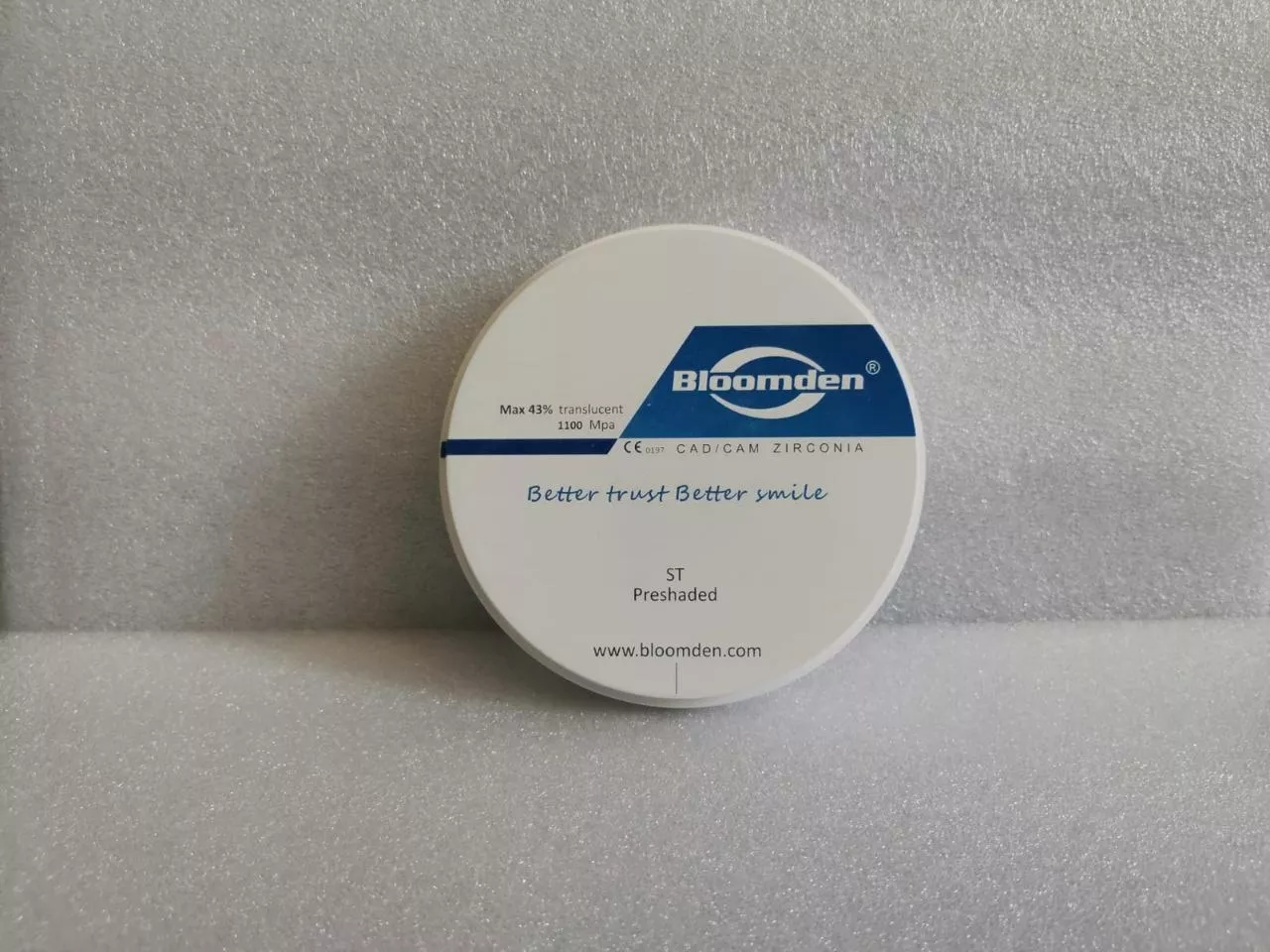 Диск Bloomden ZrO2 95 mm ZZ 20 ST preshaded A3.5