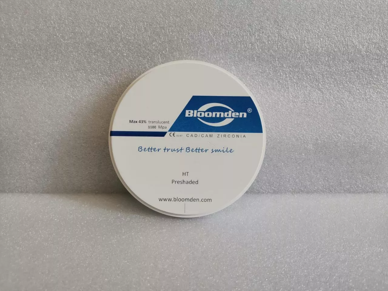 Диск Bloomden ZrO2 95 mm ZZ 10 HT Preshaded A1